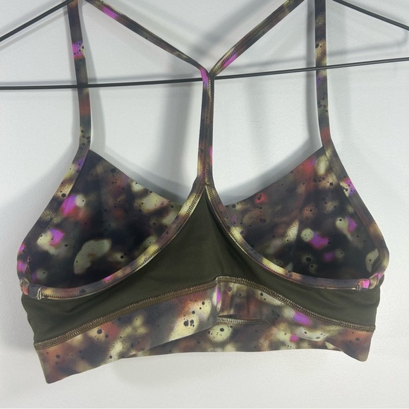 Lululemon Flow Y Bra Nulu Light Support, A–C Cup Multi / Acid Wash; Women’s Sz 6 - Picture 10 of 10